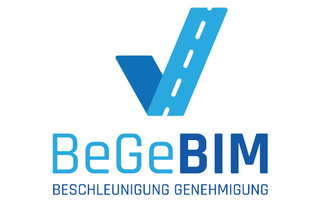 Logo BeGeBIM (verweist auf: Aufgaben des FBA: Schnellere Genehmigungsprozesse im Straßenbau durch BIM-Modelle)